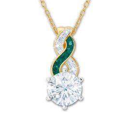 birthstone swirl pendant UK BSSP e five