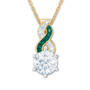 birthstone swirl pendant UK BSSP e five