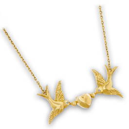 kissing birds necklace UK KBN a main