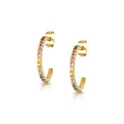 sapphire spectrum half hoop earrings UK SSHHE a main