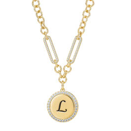 Sparkling Initial Pendant 11433 0012 l initial l