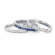 oasis created sapphire stacking ring UK OSASR b two