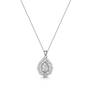 radiant beauty sterling silver and cz necklace with free earrings UK RBSN a main