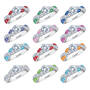Silver-Plated Birthstone Swirl Ring, silver plated birthstone swirl ring UK SBSWR m thirteen
