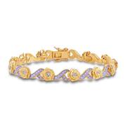 A Dozen Roses Birthstone  Diamond Bracelet 6684 001 8 1