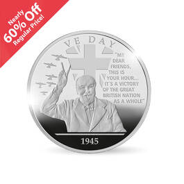 the ve day silver commemorative UK HOBV a main