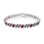 Personalized Black Diamond and Birthstone Bracelet 10776 0019 a main