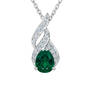 Genuine Birthstone & Diamond Pendant, Genuine Birthstone Diamond Pendant 11573 0012 e may