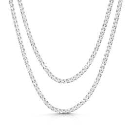 loves embrace duet silver necklaceUK LEDSN a main