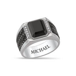 Motivation Mens Onyx Ring 11135 0013 a main