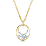 tempting topaz trilogy earrings with free pendant UK TOTS b two