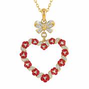 A Dozen Roses Diamond Heart Pendant 6242 001 3 1