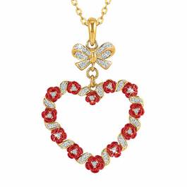 A Dozen Roses Diamond Heart Pendant 6242 001 3 1