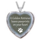the golden retriever crystal heart penda UK GLHP2 b two