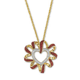 heart swirl birthstone pendant UK HSBP a main