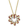 heart swirl birthstone pendant UK HSBP a main