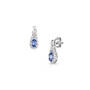 luxury diamond and tanzanite earrings with free pendant UK LDTS b two
