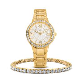dazzling watch and tennis bracelet set UK DWBS a main