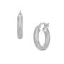 WHITE GOLD BOBBLE EARRINGS UK WGOBE a main