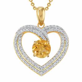 Personalized Birthstone Heart Pendant 6307 001 5 11