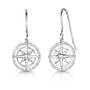lifes compass cz earrings UK LICOE a main