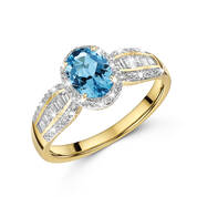 swiss blue topaz oval ring UK SBTOR a main