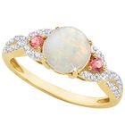 opal moon 14ct diamond ring UK OPLR a main