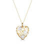 gleaming 9ct gold love heart pendant UK GGLHP a main