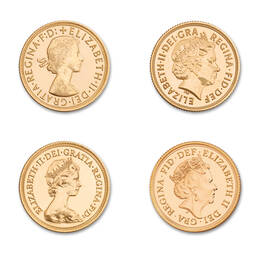 the gold sovereigns of queen elizabeth ii UK QESVR a main