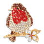 crystal robin brooch UK CROBR2 a main