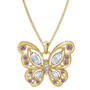 The Birthstone Butterfly Pendant, the birthstone butterfly pendant UK BSBUP f six