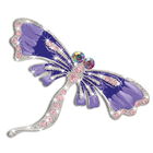 purple passion dragonfly brooch UK PPDB a main