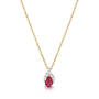 9ct ruby teardrop pendant UK GRUP a main