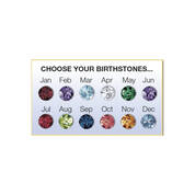 birthstone crystal hoop earrings and pen UK BCHEPS b two