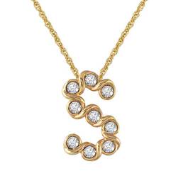Simply Elegant Diamonisse Initial Pendant 6018 001 5 5