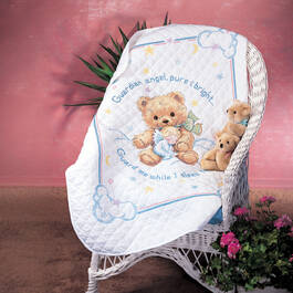 bear stamped cross stitch quilt UK BSCSQ a main