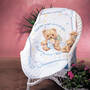 bear stamped cross stitch quilt UK BSCSQ a main
