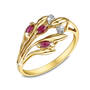 fields of gold ruby 9ct gold ring UK FGRR2 a main