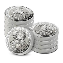 the queens beasts silver bullion collect UK QBC b two