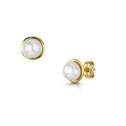 Pearls Of Opulence 9ct Gold Earrings UK PEOGE a main