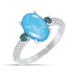 Sea Breeze Genuine Larimar Ring 10194 0013 a main