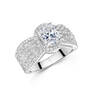 shimmering halo cz ring UK HALR a main