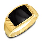 onyx intuition mens 9ct gold ring UK OIMR a main