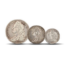 the george ii lima silver coins collection UK LIMAC a main