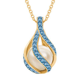 Loves Embrace Pearl Birthstone Necklace 10144 0014 l december
