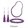 mystic glow birthstone jewellery set UK MGBJS b feb