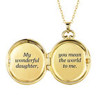 You Mean the World to Me Daughter Diamond Locket Pendant 10216 0017 d open