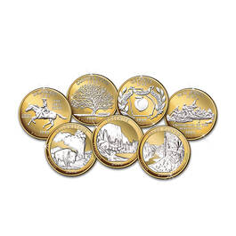the platinum gold highlighted u s state  UK QTR a main