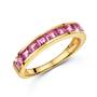 radiant ruby 9ct gold eternity ring UK RCSGR a main