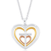 cross my heart diamond pendant UK CMHDP b two